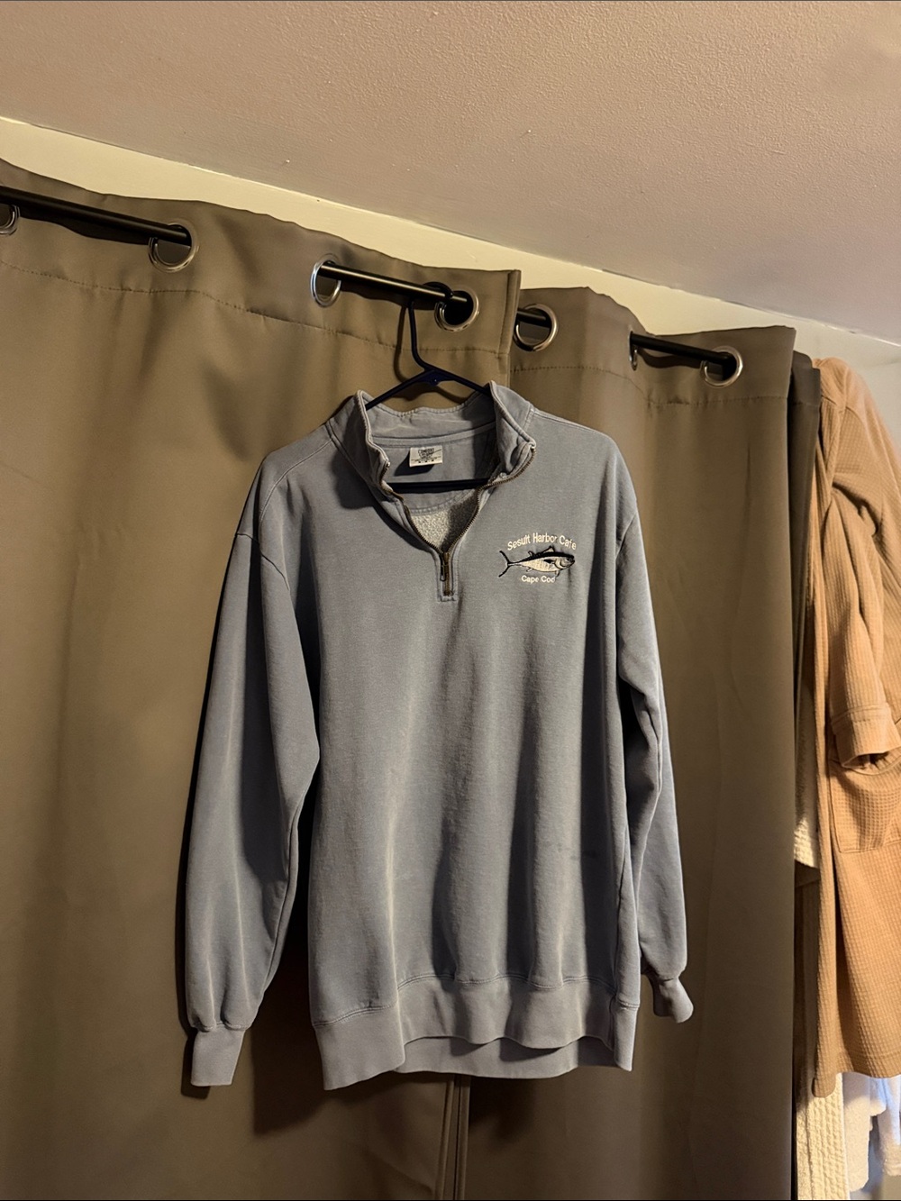 Light Blue Quater Zip